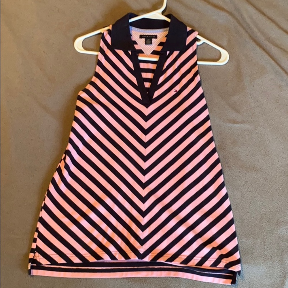 Size small Tommy Hilfiger sleeveless pink blue top